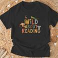 Women's Wild About Reading Book Animal Children's Book Lover Teacher T-Shirt Gifts for Old Men Women's Wild About Reading Book Animal Children's Book Lover Teacher T-Shirt Gifts for Old Men