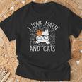 World Book Day Boys And Girls Cute Cat Math Number T-Shirt Gifts for Old Men