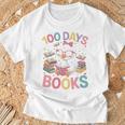 100 Days In The Books Goose Reading 100th Day Of School T-Shirt Gifts for Old Men