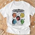 Animorphs Split Face Character Colorful Grid Book Series T-Shirt Gifts for Old Men