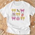 Apple Coquette Bow Books First Day Of School Back To School T-Shirt Gifts for Old Men Apple Coquette Bow Books First Day Of School Back To School T-Shirt Gifts for Old Men