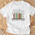 Applied Behavior Analysis Book Flower ABA Therapist T-Shirt Gifts for Old Men Applied Behavior Analysis Book Flower ABA Therapist T-Shirt Gifts for Old Men