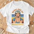 Audiobook Lover Bookish Audiobooked Books Are My Soundtrack T-Shirt Gifts for Old Men