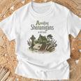 Avoiding Shenanigans Irish St Patricks Day Book Reader T-Shirt Gifts for Old Men