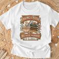 Baking Books Vintage Because Murder Is Illegal Aesthetic T-Shirt Gifts for Old Men