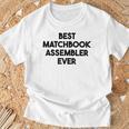 Best Matchbook Assembler Ever T-Shirt Gifts for Old Men Best Matchbook Assembler Ever T-Shirt Gifts for Old Men
