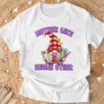 Best Teacher Grandma Gnome With Books For Teacher Mom Saying T-Shirt Gifts for Old Men
