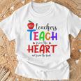 THE BEST TEACHERS TEACH FROM THE HEART NOT BOOK T-SHIRT Men Women T-Shirt Gifts for Old Men