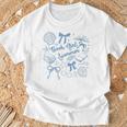 Book Girl Summer Bow Beach Seashell Summer T-Shirt Gifts for Old Men Book Girl Summer Bow Beach Seashell Summer T-Shirt Gifts for Old Men