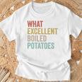 Book Lover Austen Literature What Excellent Boiled Potatoes T-Shirt Gifts for Old Men
