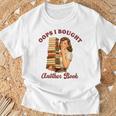 Book Lover Bookish Reading Squad Oops I Bought Another Book T-Shirt Gifts for Old Men