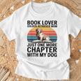 Book Lover Golden Retriever Mom Just One More Chapter T-Shirt Gifts for Old Men Book Lover Golden Retriever Mom Just One More Chapter T-Shirt Gifts for Old Men