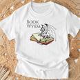Book Lover I'm A Bookwyrm Not A Bookworm T-Shirt T-Shirt Gifts for Old Men