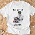 Book Lovers My Day Is Booked Vintage T-Shirt Gifts for Old Men
