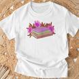 Book Lovers Wildflowers Book Reading Shirt Cute Teacher For Women T-Shirt Gifts for Old Men