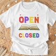 If My Book Is Open Your Mouth Is Closed Reading Books Performance T-Shirt Gifts for Old Men If My Book Is Open Your Mouth Is Closed Reading Books Performance T-Shirt Gifts for Old Men