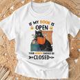 If My Book Is Open Your Mouth Should Be Closed T-Shirt Gifts for Old Men