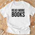 Book Reader Read More Books T-Shirt Gifts for Old Men