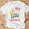 Book Reading I Read Past My Bedtime Raglan Baseball Tee T-Shirt Gifts for Old Men