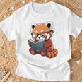 Book Reading Red Panda Reader Animal Cute Red Panda Premium Tri-Blend T-Shirt Gifts for Old Men Book Reading Red Panda Reader Animal Cute Red Panda Premium Tri-Blend T-Shirt Gifts for Old Men