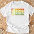 Book Vibes Reading T-Shirt Gifts for Old Men