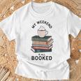 My Weekend Is All Booked Book Lovers Bookish Women T-Shirt Gifts for Old Men