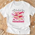 All Booked For Valentines Book Lovers Pink Valentine's Day T-Shirt Gifts for Old Men