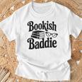 Bookish Baddie Reading Vibes Literary Lover T-Shirt Gifts for Old Men
