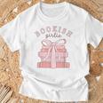 Bookish Girlie Coquette Bow Book Lover Pink Feminine Reader T-Shirt Gifts for Old Men