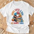 Books Coffee & Yarn Lover My Favorite Things T-Shirt Gifts for Old Men Books Coffee & Yarn Lover My Favorite Things T-Shirt Gifts for Old Men