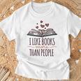 I Like Books More Than People T-Shirt Gifts for Old Men I Like Books More Than People T-Shirt Gifts for Old Men