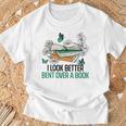 I Like My Books Spicy And My Coffee Icy Introvert Bookworm T-Shirt Gifts for Old Men
