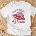 Books Are My Valentine Coquette Bow Bookworm Pink Books T-Shirt Gifts for Old Men Books Are My Valentine Coquette Bow Bookworm Pink Books T-Shirt Gifts for Old Men