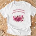 Born To Read Books Forced To Read Emails Floral T-Shirt Gifts for Old Men Born To Read Books Forced To Read Emails Floral T-Shirt Gifts for Old Men