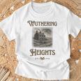 Bronte Novel Wuthering Heights Moorland Gothic Book Cover T-Shirt Gifts for Old Men Bronte Novel Wuthering Heights Moorland Gothic Book Cover T-Shirt Gifts for Old Men