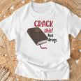 Christian Quote Holy Bible Crack This Book Not Drugs T-Shirt Gifts for Old Men