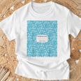 Classic Sky Blue Composition Book School Book Teachers T-Shirt Gifts for Old Men Classic Sky Blue Composition Book School Book Teachers T-Shirt Gifts for Old Men