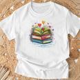 Colorful Books Love Books Watercolor Booklover Performance T-Shirt Gifts for Old Men Colorful Books Love Books Watercolor Booklover Performance T-Shirt Gifts for Old Men