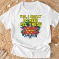 Comic Book Fan Reader I Need All These Comic Books T-Shirt Gifts for Old Men
