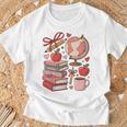 Coquette Teacher School Supplies Bows Books Globe Apple Cute T-Shirt Gifts for Old Men Coquette Teacher School Supplies Bows Books Globe Apple Cute T-Shirt Gifts for Old Men