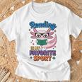 Cute Axolotl Reads Books Reading Is My Favorite Sport Book T-Shirt Gifts for Old Men Cute Axolotl Reads Books Reading Is My Favorite Sport Book T-Shirt Gifts for Old Men