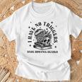 Dark Romance Merch Spicy Book Lover No Triggers Warning T-Shirt Gifts for Old Men