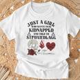 Dark Romance Smutt Book Merch Just A Good Girl STFUATTDLAGG T-Shirt Gifts for Old Men