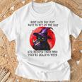 Some Days You Just Have To But On Cat Witch Reading Book T-Shirt Gifts for Old Men
