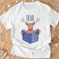 Dear Drop Everything And Read Book Reading Pun Graphic T-Shirt Gifts for Old Men