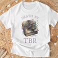 Death By TBR So Many Books Bookish Bookworm T-Shirt Gifts for Old Men Death By TBR So Many Books Bookish Bookworm T-Shirt Gifts for Old Men