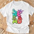 Dinosaur Read Book Lover Dino Reading Kids Premium Tri-Blend T-Shirt Gifts for Old Men Dinosaur Read Book Lover Dino Reading Kids Premium Tri-Blend T-Shirt Gifts for Old Men