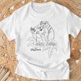 Disney The Jungle Book Shere Khan Simple Outline Sketch T-Shirt Gifts for Old Men