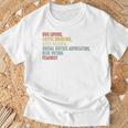 Dog Loving Coffee Drinking Book Reading Social Justice Premium Tri-Blend T-Shirt Gifts for Old Men