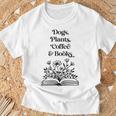 Dogs Plants Coffee Books Book Lover Dog Lover Reading T-Shirt Gifts for Old Men Dogs Plants Coffee Books Book Lover Dog Lover Reading T-Shirt Gifts for Old Men